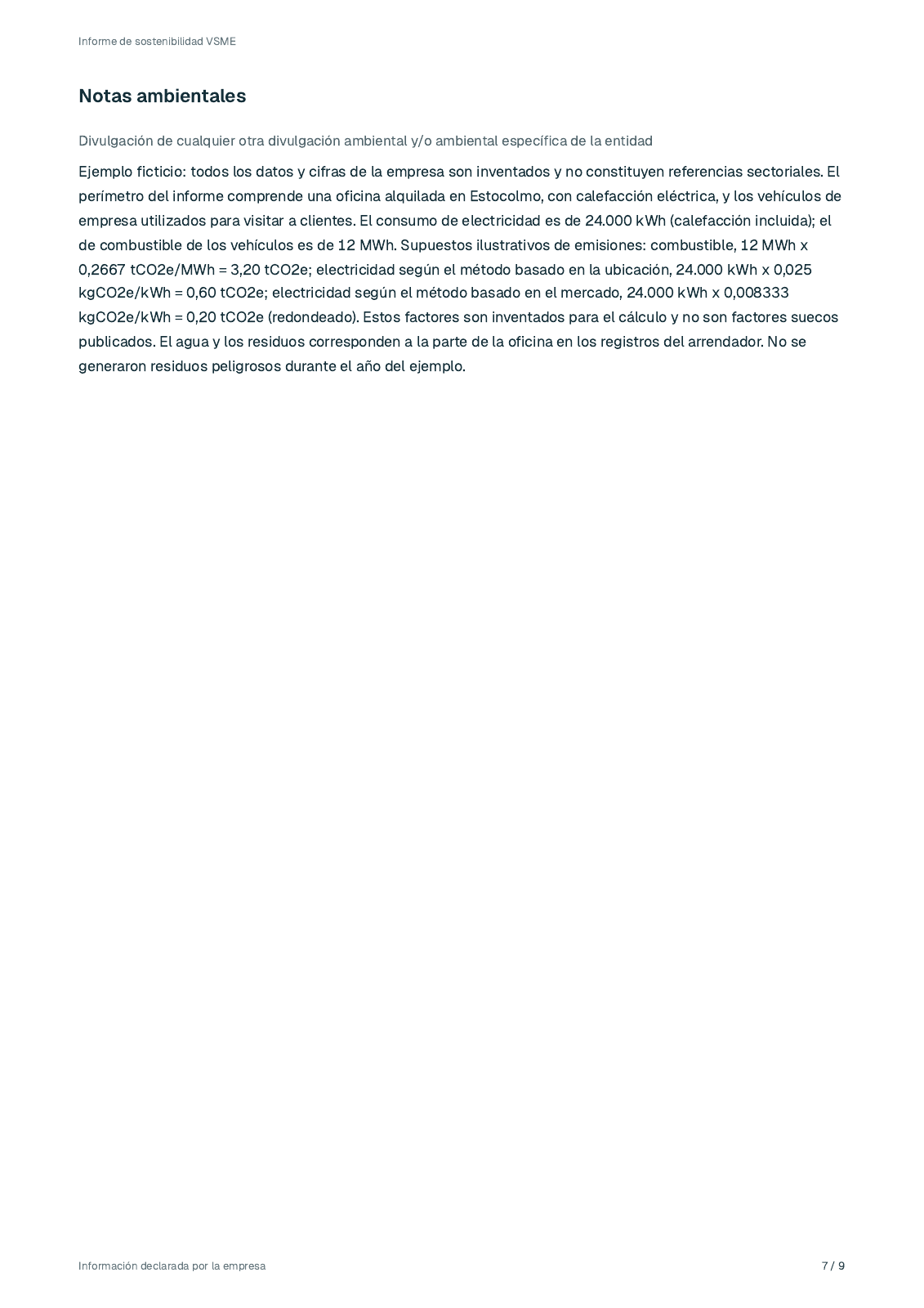 Página 7 del informe ficticio de 2025 de Lindekulla Teknik AB