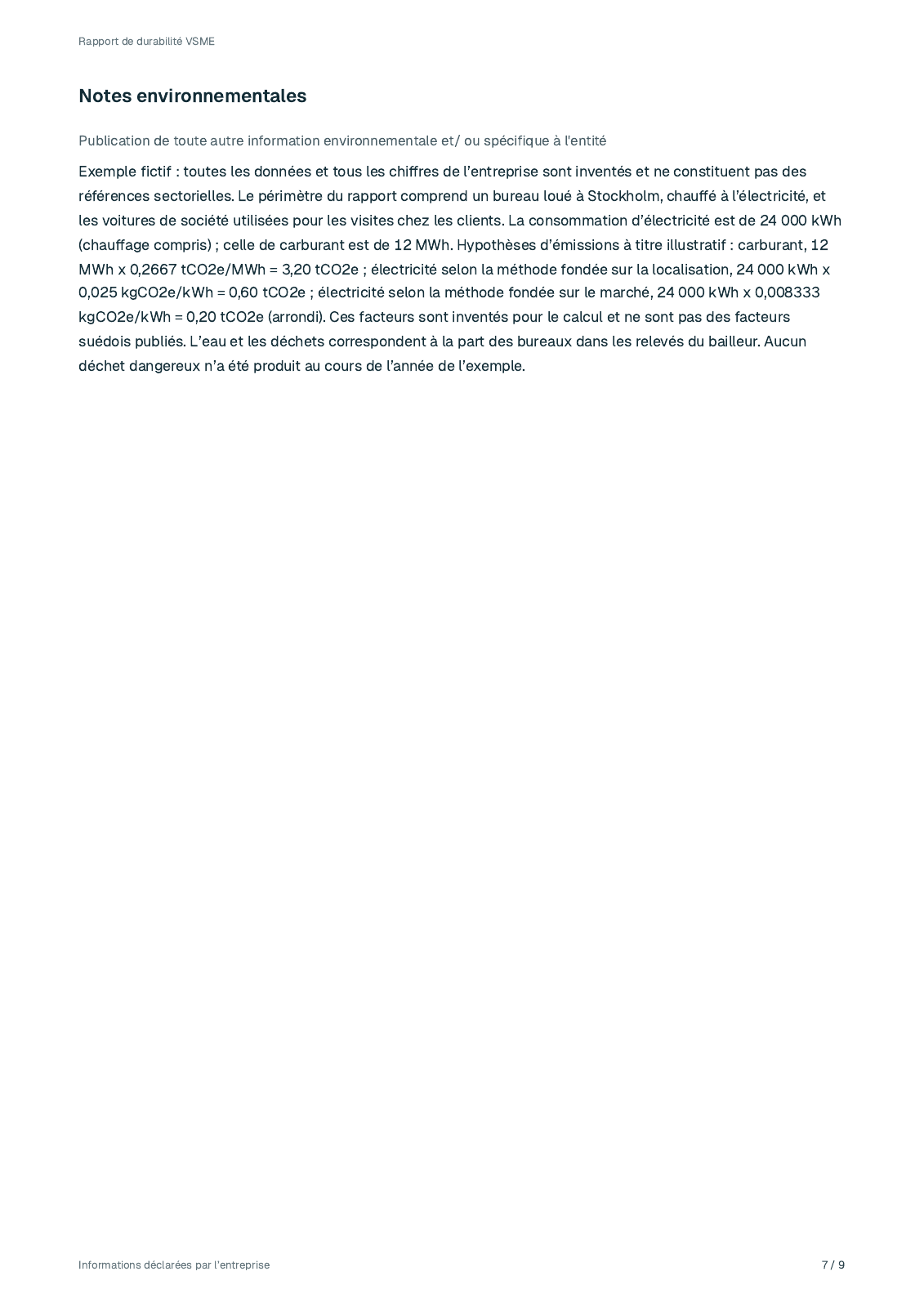 Page 7 du rapport fictif 2025 de Lindekulla Teknik AB