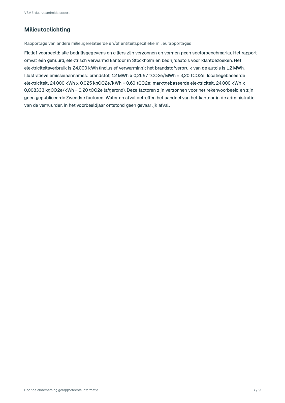 Pagina 7 uit het fictieve rapport 2025 van Lindekulla Teknik AB