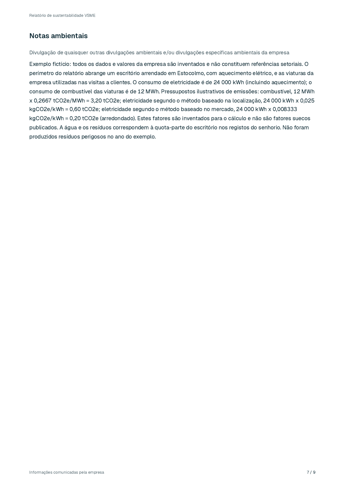 Página 7 do relatório fictício de 2025 de Lindekulla Teknik AB